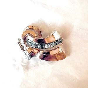 Free w/ bundle purchase Coro Art Deco 1940s Designer Signed Pin